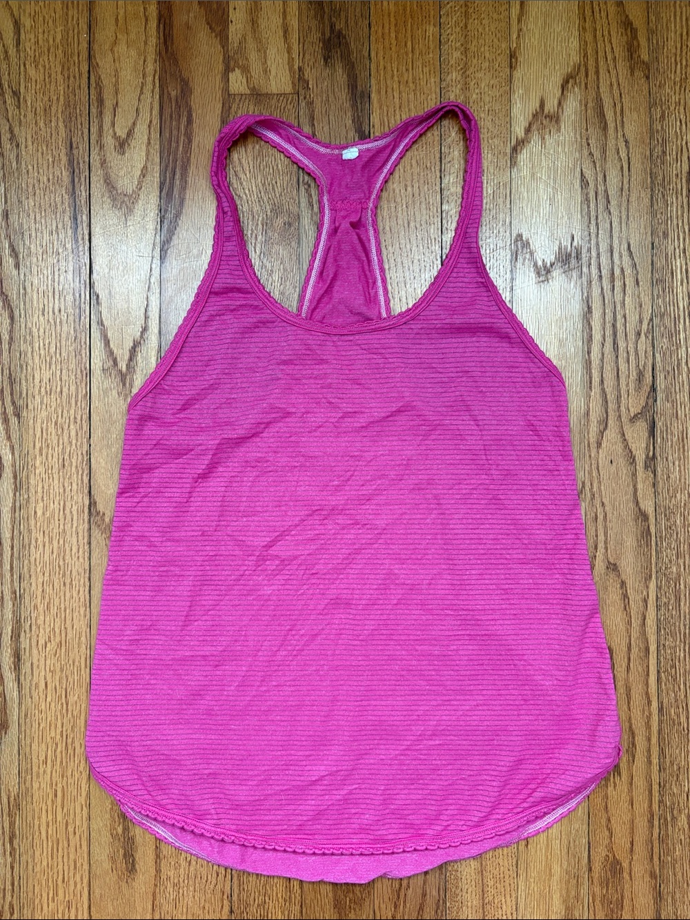 Lululemon tank: color- pink with stripes: size- 6